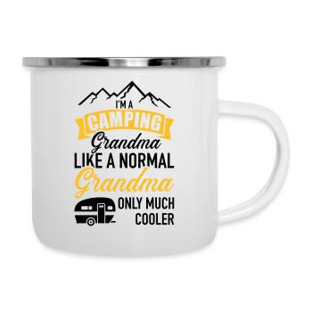 Caravane - Tasse émaillée - blanc - Droite