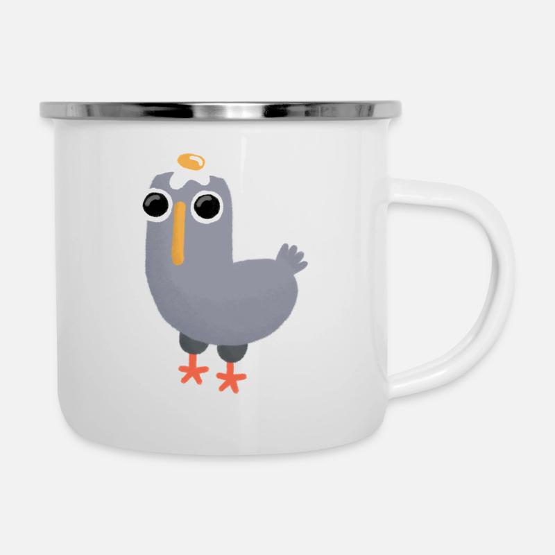 Colombe - Tasse émaillée - blanc