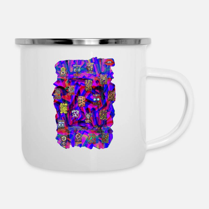 graffiti 2021 nouveau 37 - Tasse émaillée - blanc