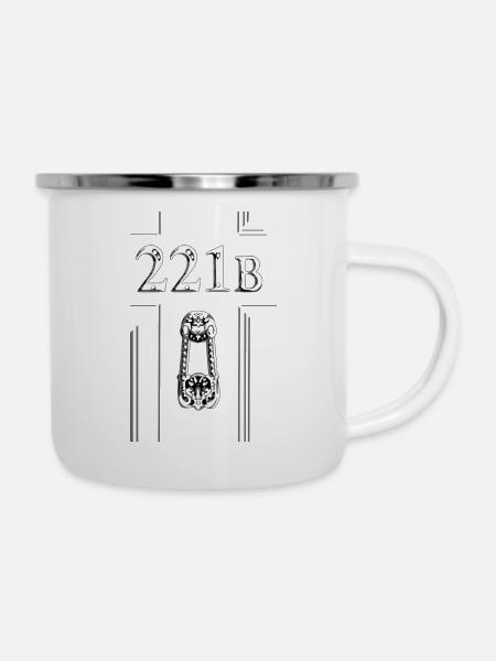 221 B - Emaille-Tasse - Weiß