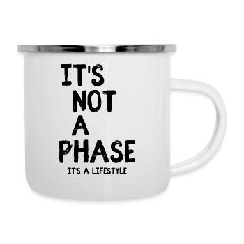 It's Not a Phase It's a Lifestyle (Black Font) - Camper Mug - white - Right