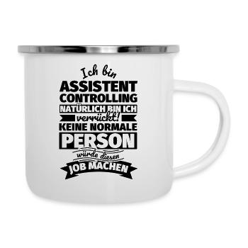 Assistent Controlling Geschenke - Emaille-Tasse - Weiß - Rechts