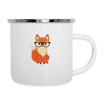 Ich Bin Halt Ein Fuchs - Emaille-Tasse - Weiß - Rechts