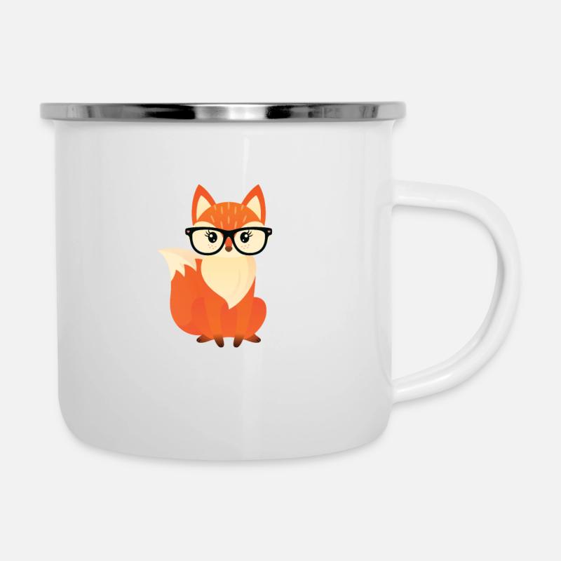 Ich Bin Halt Ein Fuchs - Emaille-Tasse - Weiß