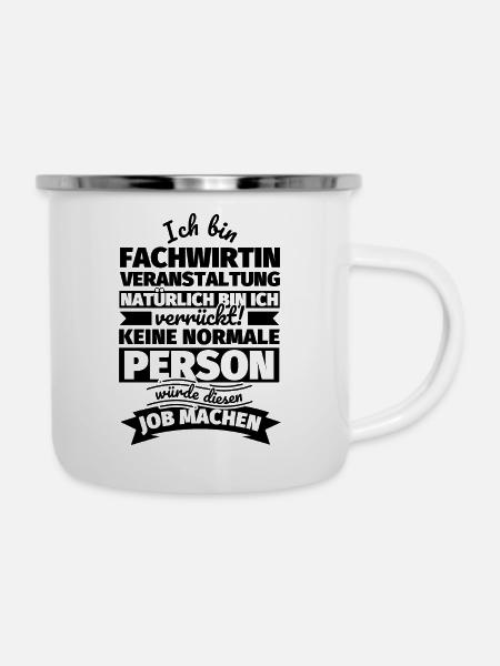 Fachwirtin Veranstaltung Geschenke - Emaille-Tasse - Weiß
