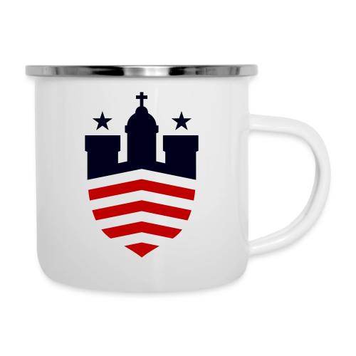Bild 2farbig - Emaille-Tasse