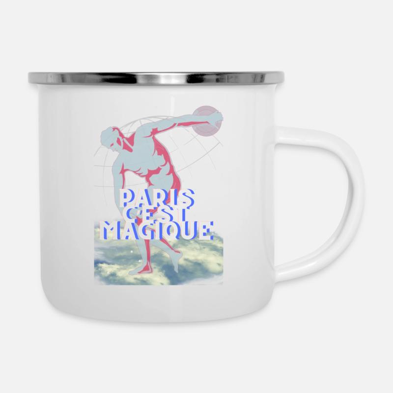Paris c’est magique - Tasse émaillée - blanc