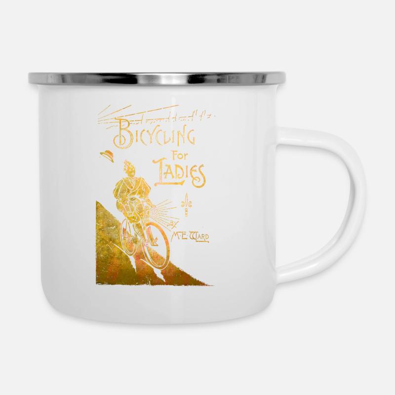 Vélo pour dames - Tasse émaillée - blanc