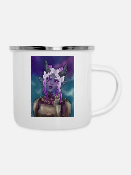 Wächter - Emaille-Tasse - Weiß