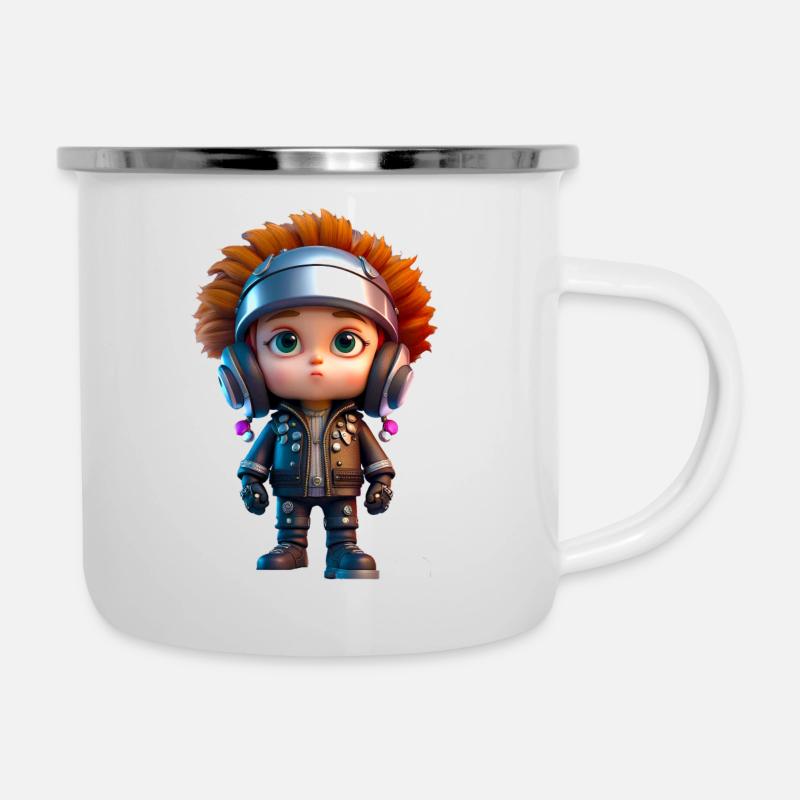 Little Biker - Camper Mug - white