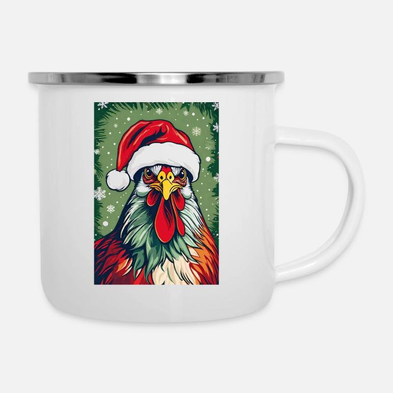 Noël moche IV - Tasse émaillée - blanc