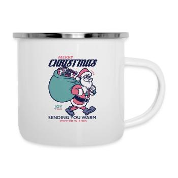 FROHER WEIHNACHTSWUNSCH 01 - Emaille-Tasse - Weiß - Rechts