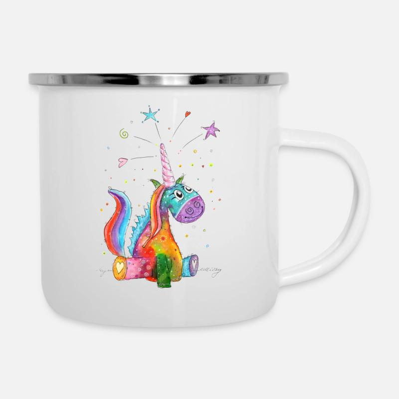 Good Mood Unicorn - Camper Mug - white
