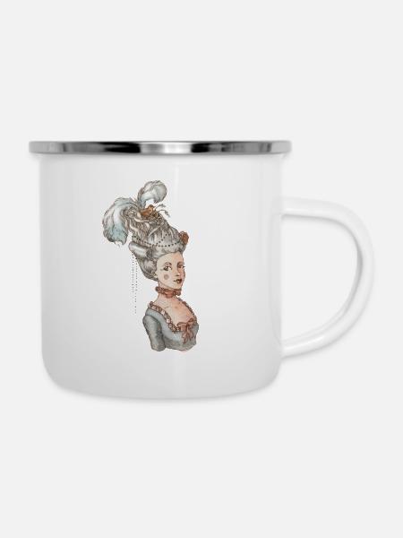 Nest - Emaille-Tasse - Weiß