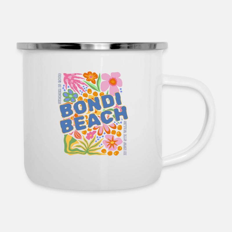 Bondi Beach summer is good in Australia - Camper Mug - white