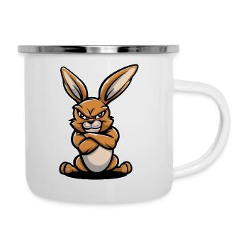 Bande dessinée Bunny - Tasse émaillée - blanc - Droite