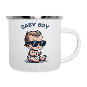 baby sonnenbrille - Emaille-Tasse - Weiß - Rechts