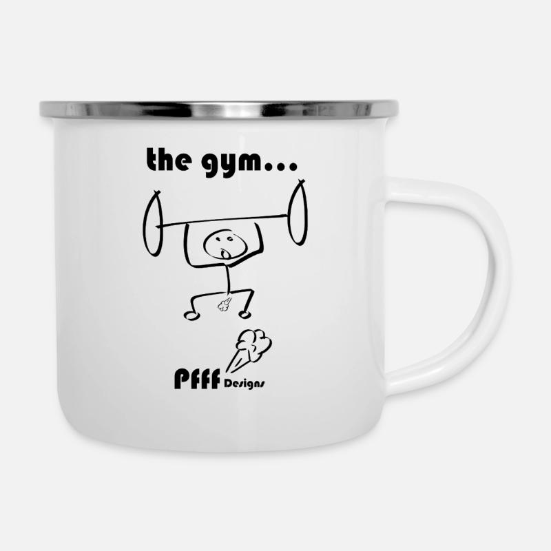 the gym pfff - Camper Mug - white