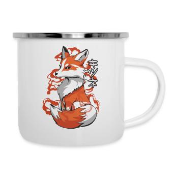 Vibrant Fox Ukiyo Style - Camper Mug - white - Right
