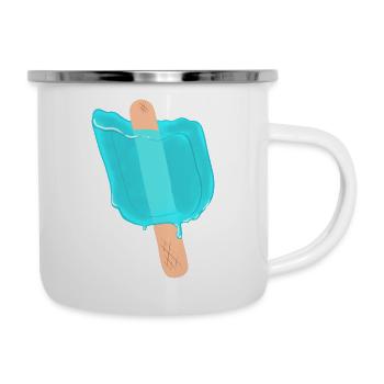 Blue popsicles - Camper Mug - white - Right