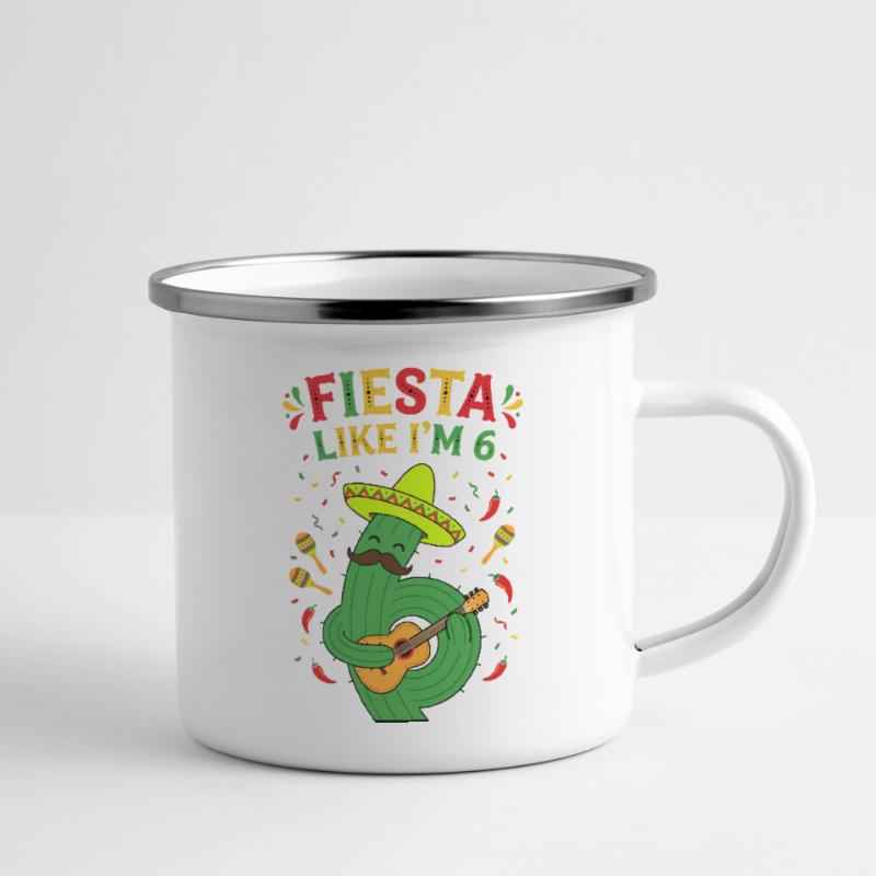 Fiesta comme si j’avais 6 cactus Tasse émaillée