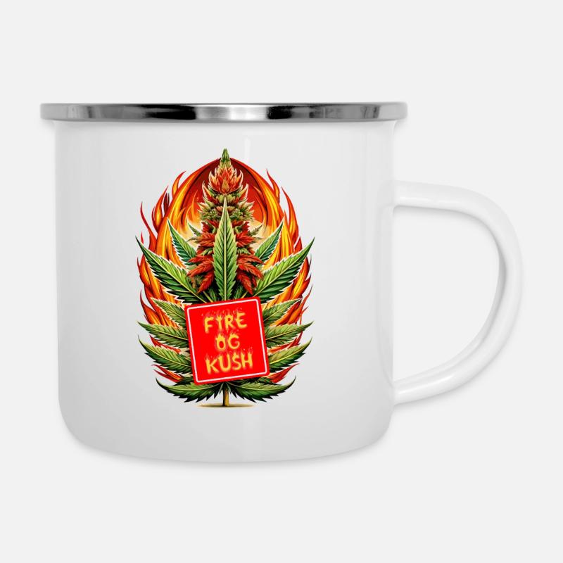 Feu Og Kush - Tasse émaillée - blanc