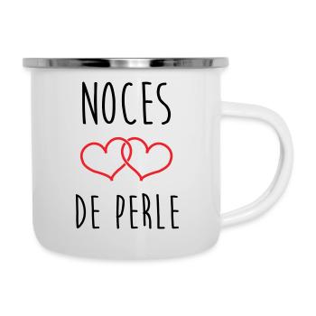 Pearl Wedding 30 Years - Camper Mug - white - Right