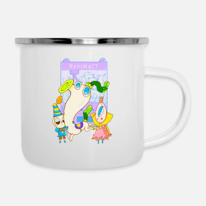 Peluche Cheval Oignon - Tasse émaillée - blanc