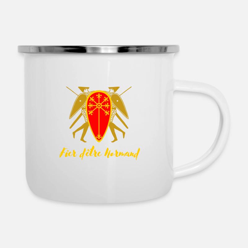 Fier d être NORMAND - Tasse émaillée - blanc