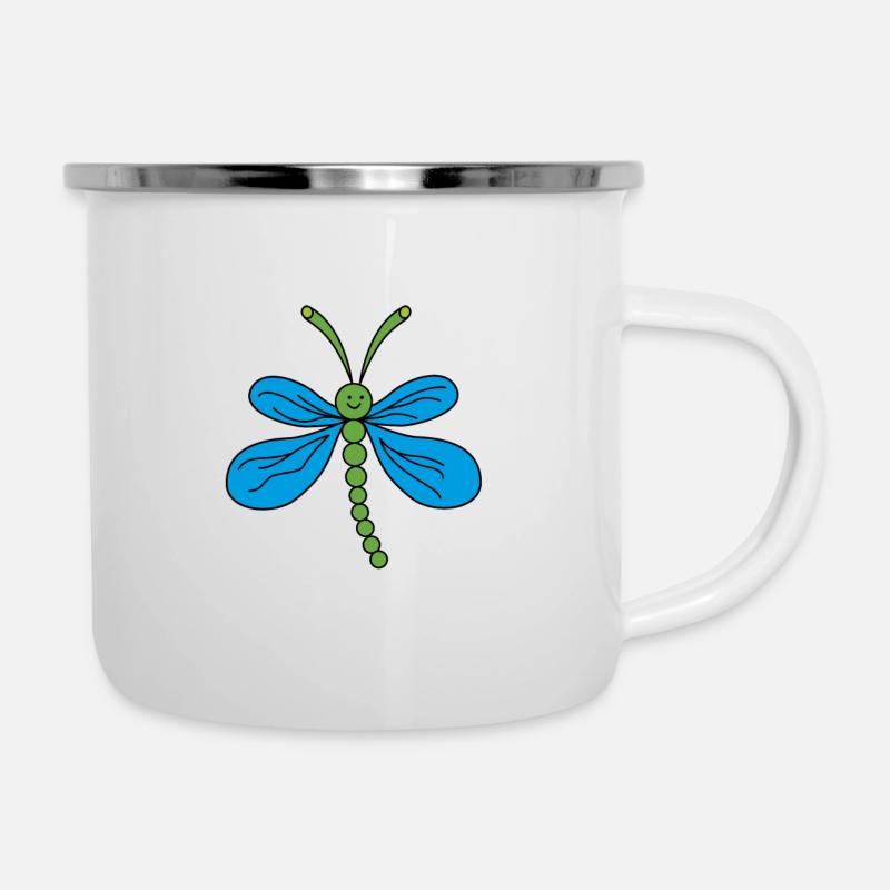 dragonfly - Camper Mug - white