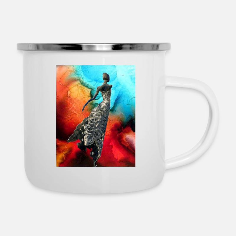 Collection mug d'art: Danseuse - Tasse émaillée - blanc