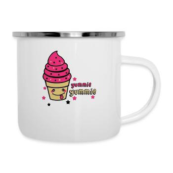 yummie yummie - Emaille-Tasse - Weiß - Rechts