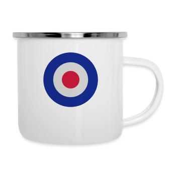 mod-target-3 - Emaille-Tasse - Weiß - Rechts