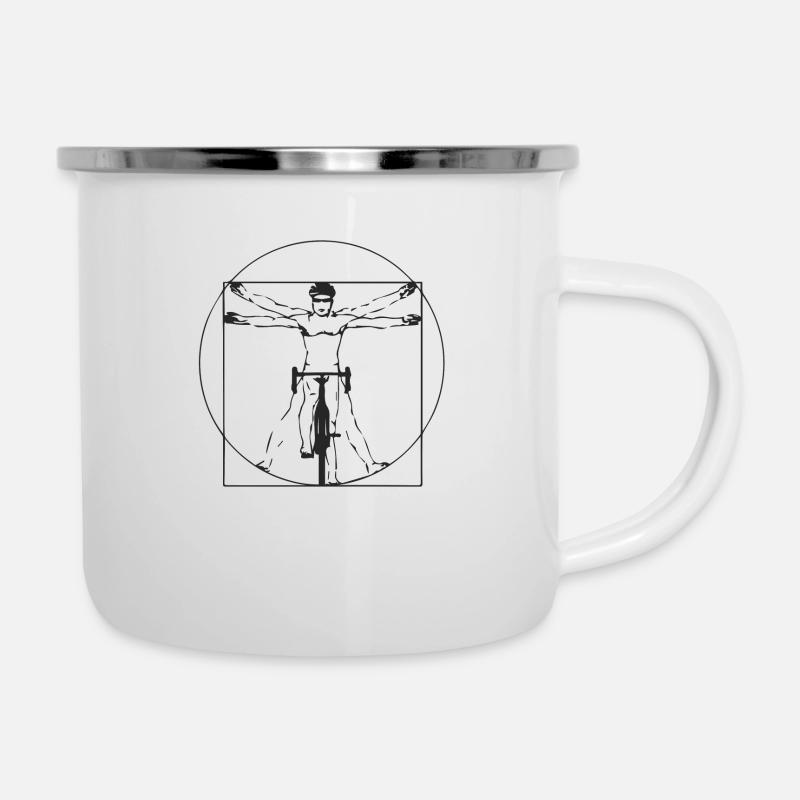 ART BIKER bike gift - Camper Mug - white