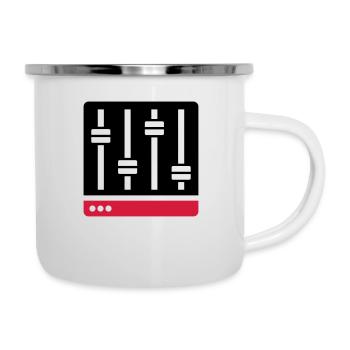 Égaliseur cadeau mélangeur - Tasse émaillée - blanc - Droite