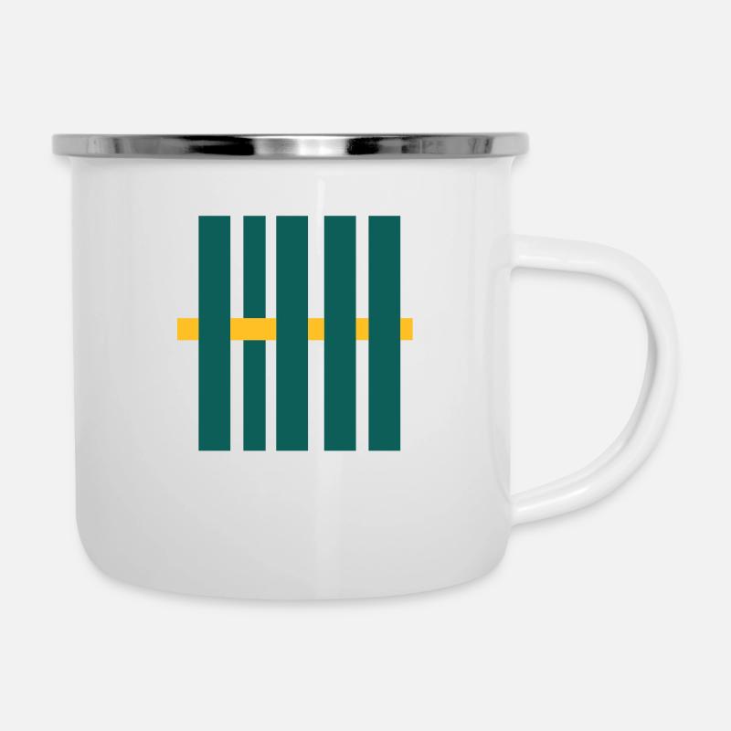fence - Emaille-Tasse - Weiß