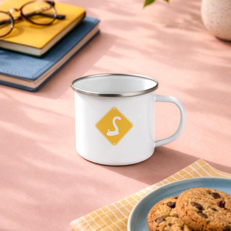 warning blindfold snake caution caution h Camper Mug