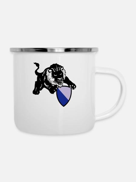 zürich löwe - Emaille-Tasse - Weiß