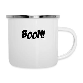 BOOM - Emaille-Tasse - Weiß - Rechts