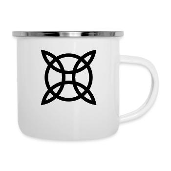 Witch`s Knot, Power of 4 elements - Binding Rune - Camper Mug - white - Right
