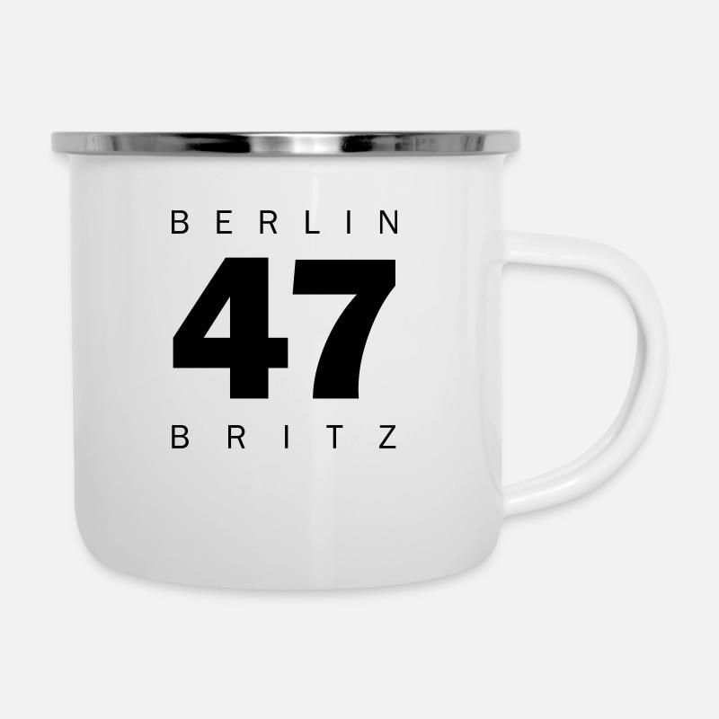 Britz - Emaille-Tasse - Weiß