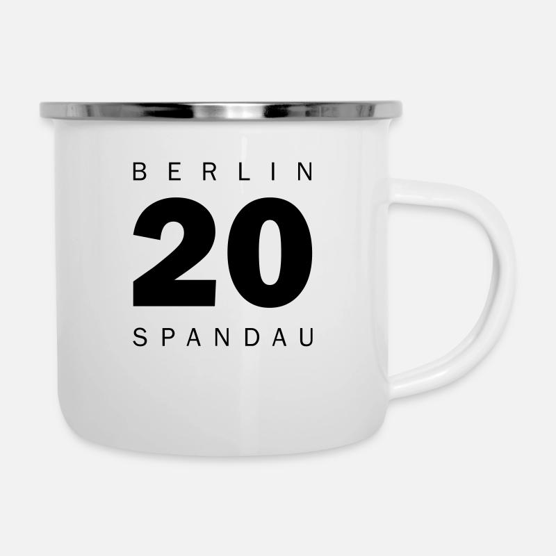 Spandau - Emaille-Tasse - Weiß