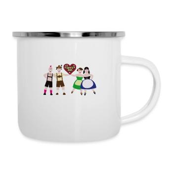Oktober Pride - Emaille-Tasse - Weiß - Rechts