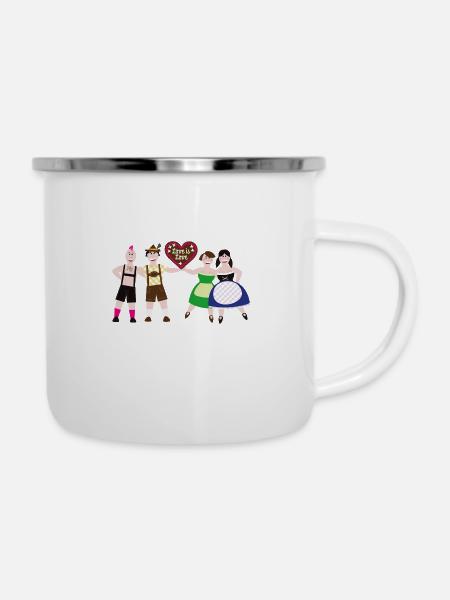 Oktober Pride - Emaille-Tasse - Weiß