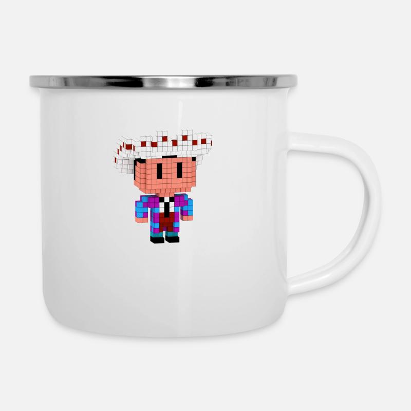 Salesman - Emaille-Tasse - Weiß