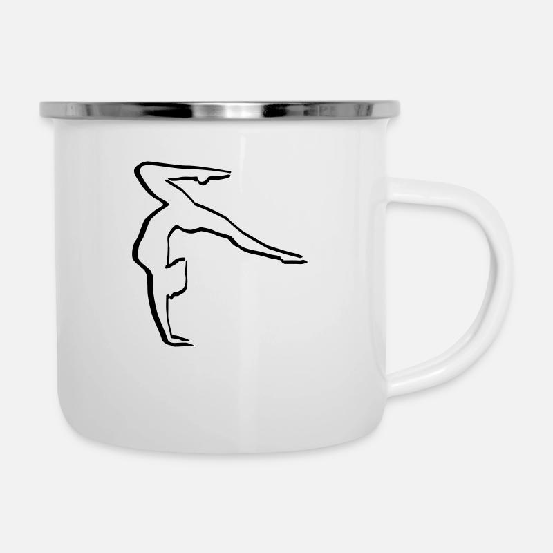 Gymnaste, gymnaste - Tasse émaillée - blanc