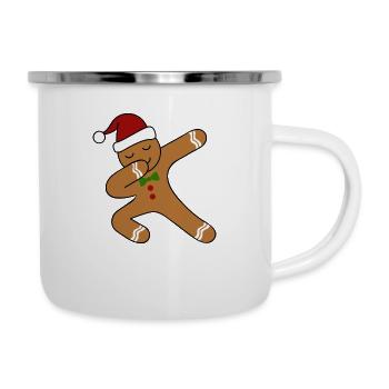 Doublage de pain d'épice - Tasse émaillée - blanc - Droite