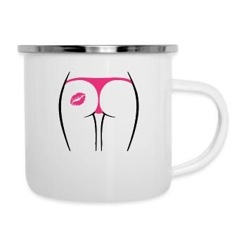 ass_2 - Emaille-Tasse - Weiß - Rechts