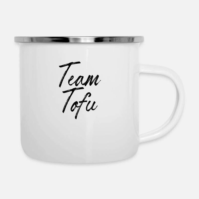 Équipe tofu - Tasse émaillée - blanc