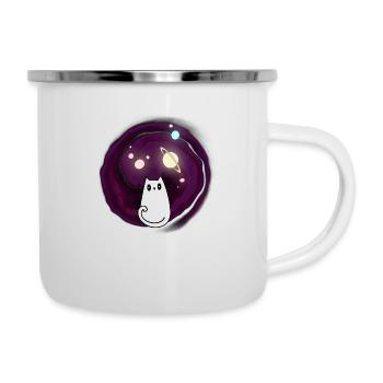 Spiritual Cat - Tasse émaillée - blanc - Droite